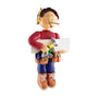 Carpenter Ornament - Male, Brown Hair for Christmas Tree