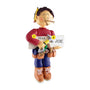 Carpenter Ornament - Male, Brown Hair for Christmas Tree