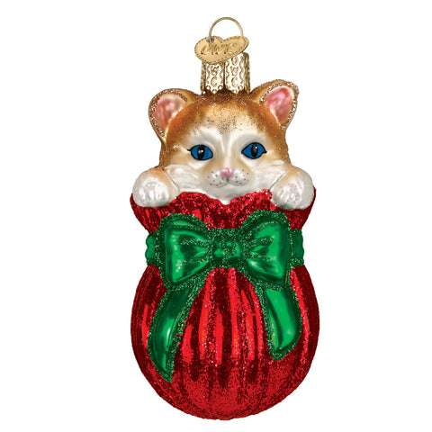 Letting the Cat Out of the Bag Ornament for Christmas Tree