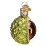 Chestnut Glass Ornament Old World Christmas Side view