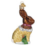 Chocolate Easter Bunny Glass Ornament