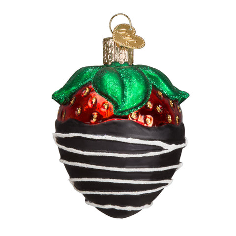 Chocolate-Covered Strawberry Ornament for Christmas Tree