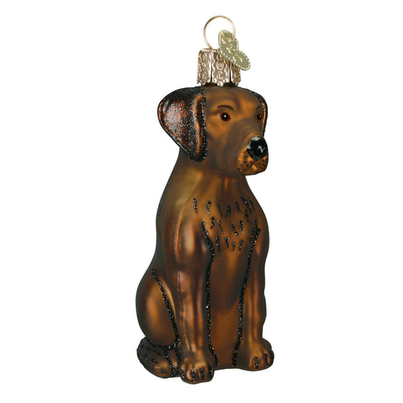 Chocolate Labrador Ornament for Christmas Tree