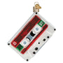 Retro Christmas Mixtape Glass Ornament 