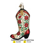 Christmas Cowgirl Boots Ornament - Old World Christmas