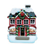 Decorated Christmas House Couple - Family of 2 - Resin personalized ornament  Edit alt text