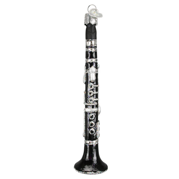Glass Clarinet Ornament for Christmas Tree