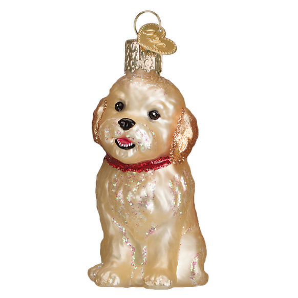 Cockapoo Puppy Ornament for Christmas Tree