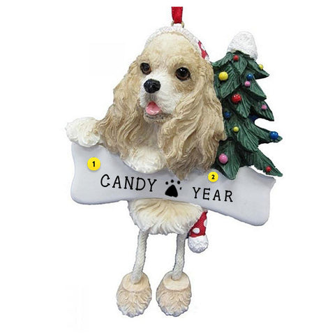 Cocker Spaniel Dog Ornament for Christmas Tree