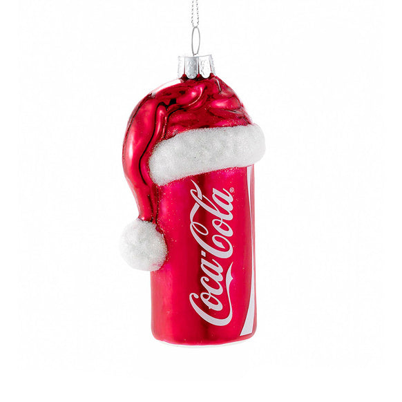 Coke Can with Santa Hat Ornament for Christmas Tree