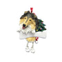 Collie Dog Ornament for Christmas Tree