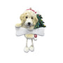 Cream Labradoodle Dog Ornament for Christmas Tree