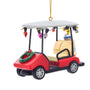 Personalized Golf Cart with Wreath Ornament