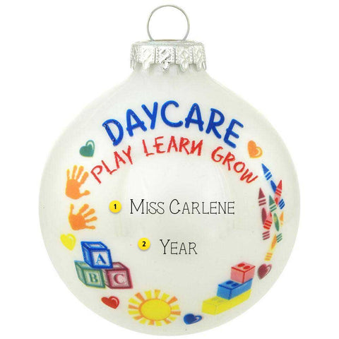 Glass Day Care Christmas bulb for your tree