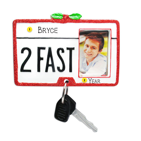 Personalized Driver's License Picture Frame Ornament