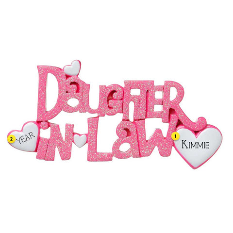 Daughter In Law Ornament Personalized OR1671