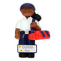 Personalized EMT/First Responder Ornament - Female African American