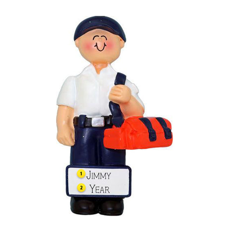 Personalized EMT/First Responder Ornament - Male