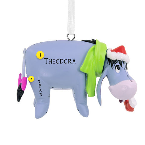 Personalized Ornament of Eeyore from Winnie the Pooh