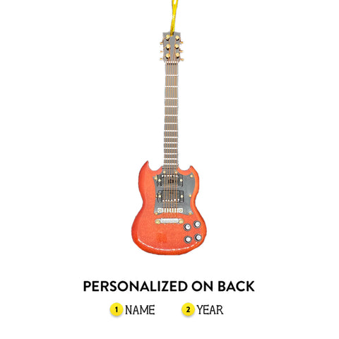 Personalized Electric Guitar Ornament 