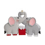 Personalized Elephant Couple In Love Ornament