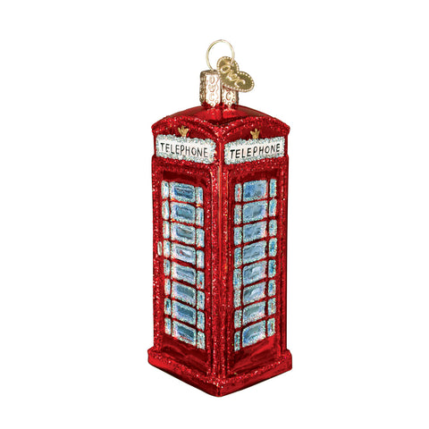 English Phonebooth Ornament for Christmas Tree