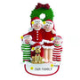 Christmas Family of 4 with Dog Ornament