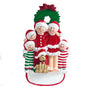 Christmas Family of 5 with Dog Ornament For Christmas Tree