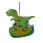 Festive Holiday T-Rex Dinosaur Ornament