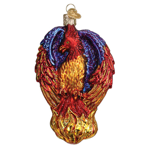 Fiery Phoenix Ornament Glass- Old World Christmas