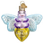 Glass Firefly Ornament with you light up my life written on it. 
