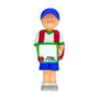 1st Day of School Boy Christmas Ornament Personalized