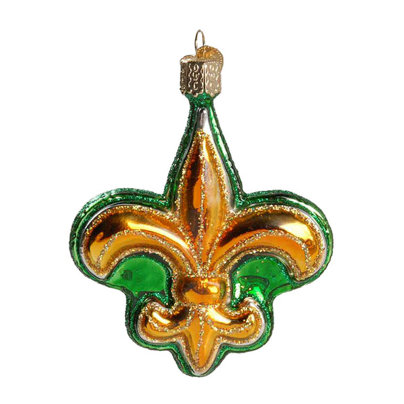 Green Fleur-De-Lis Ornament