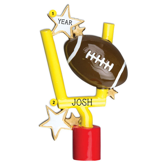 Personalized Football Goal Post Ornament