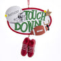 "Touchdown" Football Christmas Tree Ornament