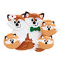 Fox Family of 5 Ornament For Christmas Tree