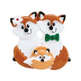 Fox Family of 3 Ornament For Christmas Tree