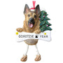 German Shepherd Dog Ornament for Christmas Tree