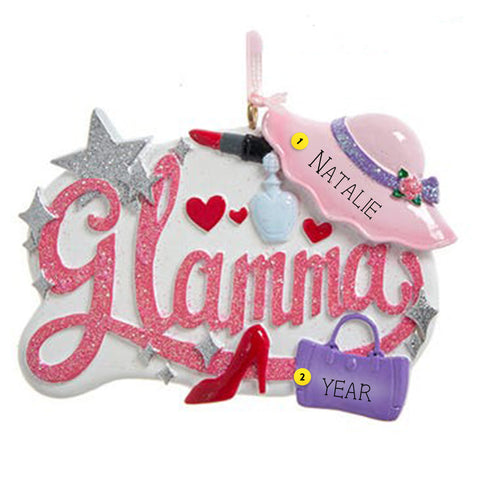 Personalized Glamma Ornament