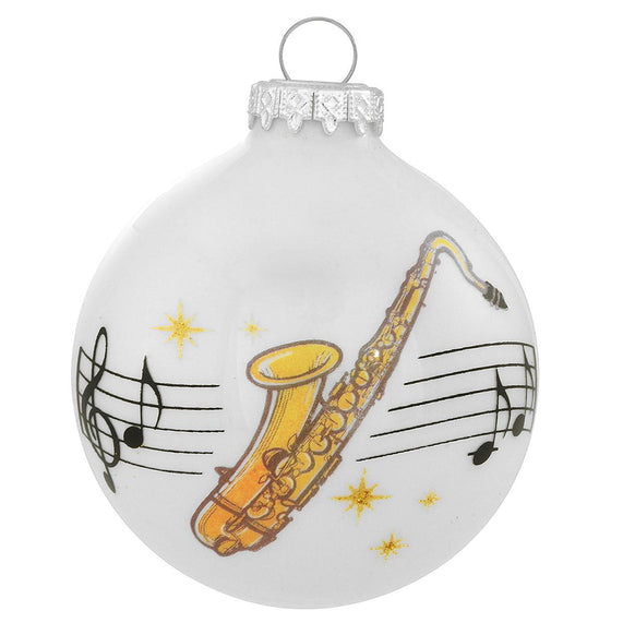 Saxophone Glass Bulb Ornament