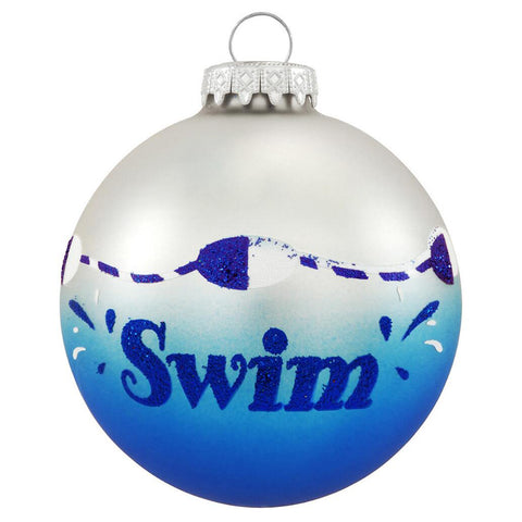 Swimming Glass Bulb Ornament