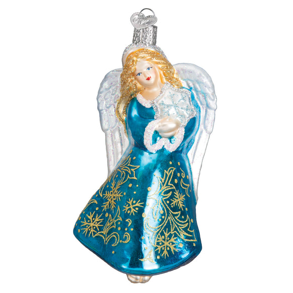 Glistening Snowflake Angel Ornament for Christmas Tree