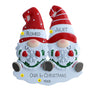 Gnome Couple Ornament with Snowflakes