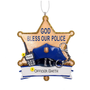 God Bless Our Police Ornament Personalized