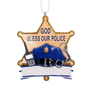 God Bless Our Police Christmas Ornament 
