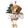 Golden Retriever Dog Ornament for Christmas Tree
