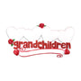 Grandchildren Ornament with 4 Hearts for Christmas Tree
