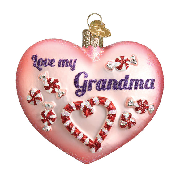 Grandma Heart Ornament for Christmas Tree