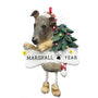 Greyhound Dog Ornament for Christmas Tree