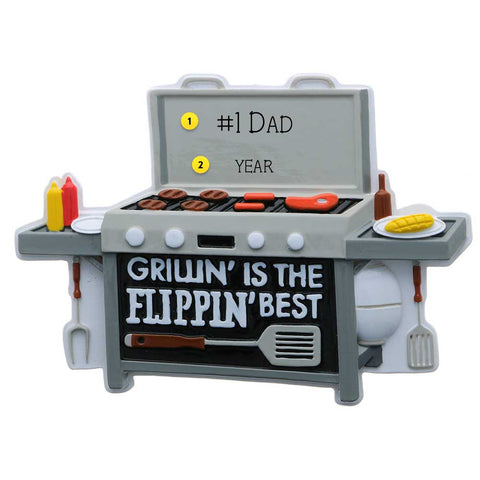 Grillin is the flippin best Griil Ornament Personalized OR2289